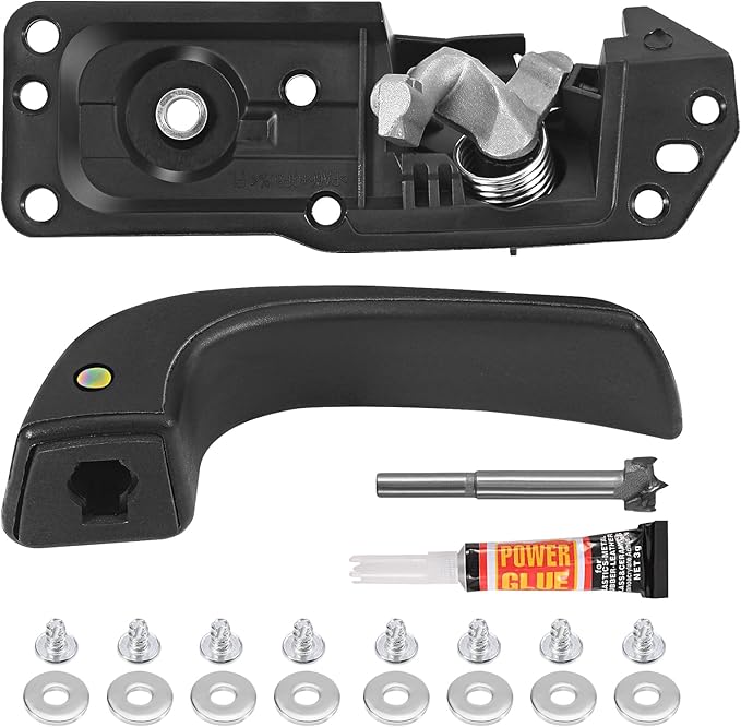 Yinlowa Front Left Driver Side Interior Door Handle Compatible with 2007-2013 Chevy Silverado 1500 Tahoe Suburban Avalanche, GMC Sierra Yukon XL, Cadillac Escalade Replaces 20833606 20871488 80374