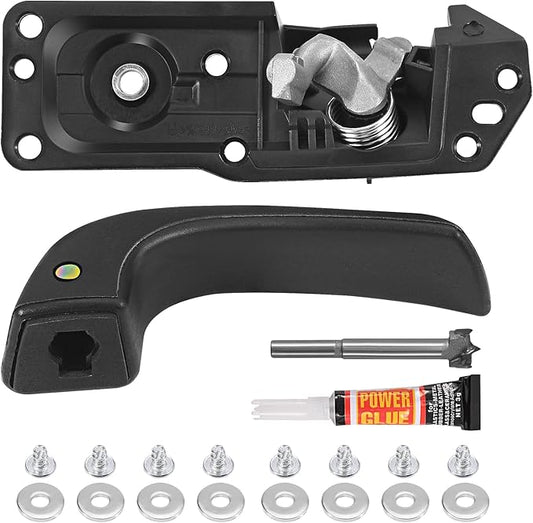 Yinlowa Front Left Driver Side Interior Door Handle Compatible with 2007-2013 Chevy Silverado 1500 Tahoe Suburban Avalanche, GMC Sierra Yukon XL, Cadillac Escalade Replaces 20833606 20871488 80374