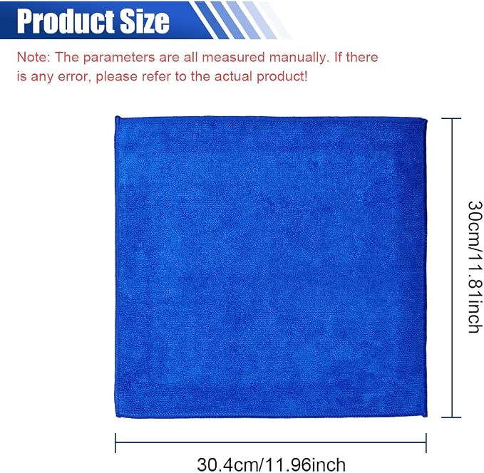 2PCS Car Clay Towel, No-Scratch Auto Detailing Clay Cloth, Microfiber Clay Bar Towel, Fine Grade Car Chamois Towel, DIY Detail Towel for Car Care, Paint Contaminant Removal and Polishing