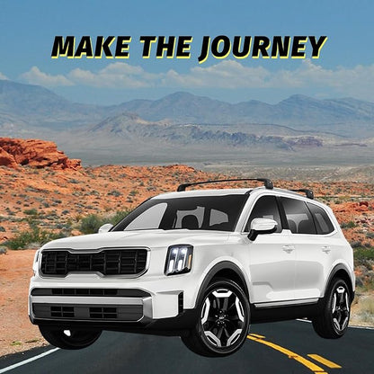Gdydi 220lbs Car Roof Rack Cross Bars Compatible with 2019-2025 KIA Telluride LX EX S SX SX-Prestige (Only Fit Flush Side Rails), Aluminum Lockable Roof Cross Bars for Kayak Bike Rooftop Cargo Carrier