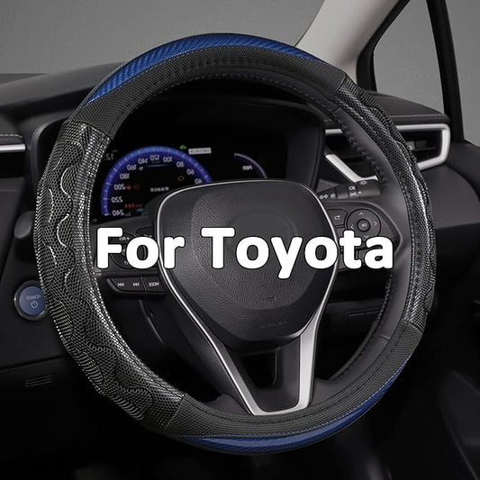 GIANT PANDA Steering Wheel Cover for Toyota, Auto Car Steering Wheel Cover for Toyota Highlander Rav4 Corolla Camry,Standard Size - Blue