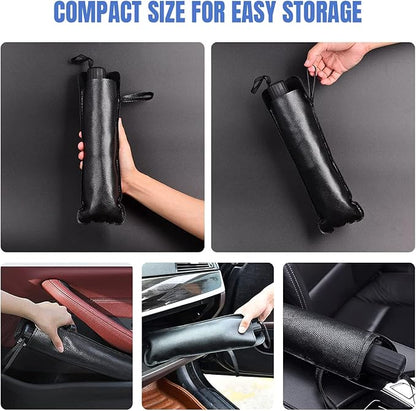 [2026 Upgraded] Sedan SUV Car Sun Shade for Windshield UV Rays and Heat Sun Visor Protector, Foldable Windshield Sun Shade Umbrella,Keep Car Cool,Easy to Use/Store,57''x 30''