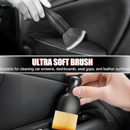 REGUICORP 13PCS Car Detailing Brush Set, Car Detailing Brush Kit, Ultra No Soft Scratch Detailing Brush, Car Cleaning Brushes for Interior or Exterior - Professional Dusting Cleaning Supplies