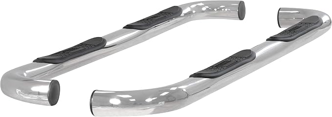 ARIES 204076-2 3-Inch Round Polished Stainless Steel Nerf Bars, No-Drill, Fits Select Hummer H3