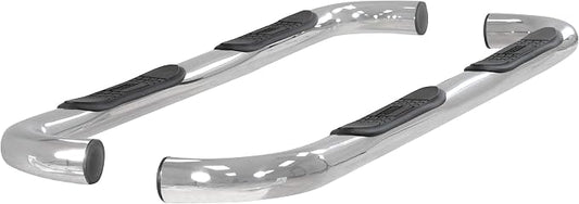 ARIES 204076-2 3-Inch Round Polished Stainless Steel Nerf Bars, No-Drill, Fits Select Hummer H3