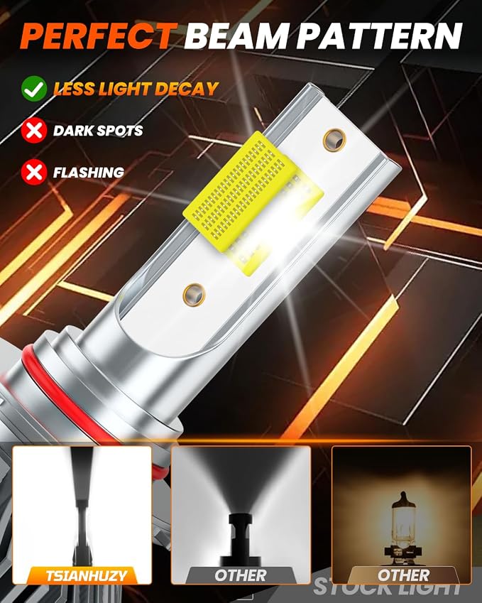 Fit for 2013 2014 2015 2016 Nissan Pathfinder High Beam Low Beam Fog Light Bulbs Combo,6500K Safety Bright White,Enhanced Visibility Upgrade With Fan,Plug and Play,IP68 6-Pack