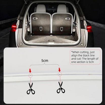157.48" SUV Trunk LED Light Strip, 6000K Bright Cargo Area Lighting for Trunk Organizer/Mat Setup, Waterproof Interior Tailgate Lamp for SUV/MPV(White)