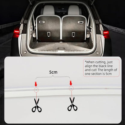 157.48" SUV Trunk LED Light Strip, 6000K Bright Cargo Area Lighting for Trunk Organizer/Mat Setup, Waterproof Interior Tailgate Lamp for SUV/MPV(Warm Yellow)