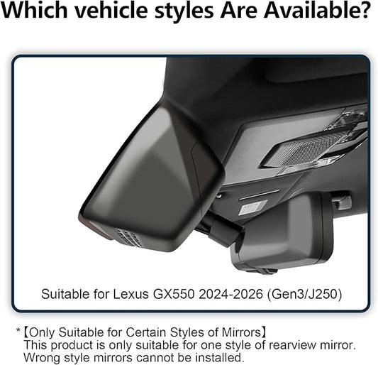 Mangoal Front 4K & Rear 1080p Dash Cam Custom fit for Lexus GX550 2024 2025 2026(Gen3/J250), Premium Luxury Overtail, Integrated OEM Look, UHD 2160P Video, App & WiFi, Easy to Install, GPS, 128GB Card