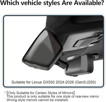 Mangoal 4K Dash Cam Custom fit for Lexus GX550 2024 2025 2026(Gen3 J250), Premium Luxury Overtail, Integrated OEM Look, UHD 2160P Video, App & WiFi,Loop Recording, Easy to Install, GPS, 64GB Card