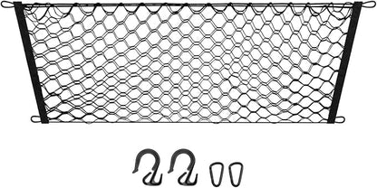 Canvcle Trunk Cargo Net for 2014-2023 Jeep Cherokee Accessories Envelope Style Mesh Trunk Net Organizer and Storage Stretchable Adjustable Elastic Nylon Rear Cargo Netting with Hooks