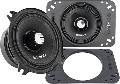 ORION Cobalt CM452 High Efficiency 4" / 4x6 Mid-Range Bullet Loudspeakers, 400W Max Power, 100W RMS, 2 Ohm, 1.2" Voice Coil - Pro Car Audio Stereo, Midrange Speakers (Pair)