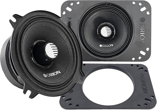 ORION Cobalt CM454 High Efficiency 4" / 4x6 Mid-Range Bullet Loudspeakers, 400W Max Power, 100W RMS, 4 Ohm, 1.2" Voice Coil - Pro Car Audio Stereo, Midrange Speakers (Pair)