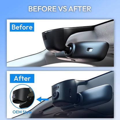 Dual Channel 4K & 1080P Dash Cam for Audi 2019-2026 A4 A6 Allroad A3 A5 Q5 S4 S6 Q7 A8 Q8 S8 TT A7 S5 Q3 e-tron,OEM Style,Loop Recording,Easy Installation,WiFi & App,128G Card