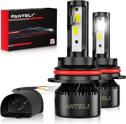 𝟫𝟢𝟢𝟩/𝖧𝖡𝟧 Bulbs, 6500K Cool White 40000LM 900% Brightness, Backup 1:1 Size Plug and Play IP68 Waterproof Interior Off-Road Lights, Pack of 2