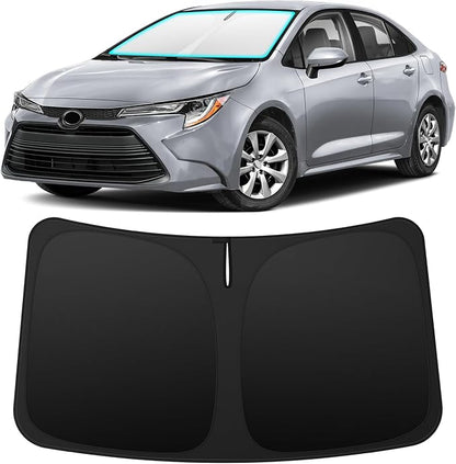 INSAUTO Custom Fit Windshield Sun Shade Accessories for Toyota Corolla 2020-2026 (Corolla Cross Not Fit), Foldable Front Window Sunshade, UV & Heat Reflector, Keeps Interior Cool, Includes Storage Bag