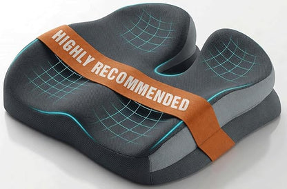 Seat Cushions for Office Chairs Wheelchair Cushion for Long Sitting Back Pain，Memory Foam Seat Car Computer Desk Chair Cushion，Coccyx Cushion for Tailbone Pain Relief Cushion Office Chair Butt Pillow