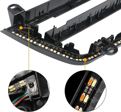Jaronx Compatible with BMW LED Console Panel Ambient Light for 3 Series F30 F31 4 Series F32 F33, Radio AC Control Panel Replacement Ambient Lights with Dual Color LED Lighting