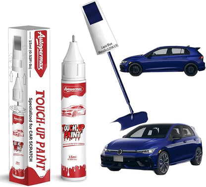 LD5K/L9 Lapiz Blue Metallic Car Touch Up Paint for Volkswagen, Color Accurate Two-In-One Car Paint Scratch Repair Pen, Professional Scratch Remover for Vehicles Chips and Nicks Scuff