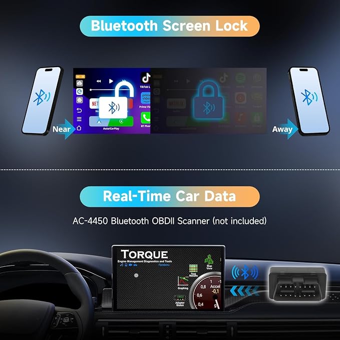Wireless CarPlay Adapter, Magic AI Box with Dual-WiFi Stability,Wireless CarPlay Box Compatible with Wired Factory CarPlay & Android Auto, Support for YouTube/Netflix