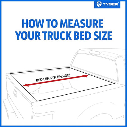 Tyger Auto T5 Tri-Fold Alloy Hardtop Truck Bed Tonneau Cover Compatible with 2022-2026 Ford Maverick (Not Fit Models with Utility Track System) | 4.5' (54") Bed | TG-BC5F3041