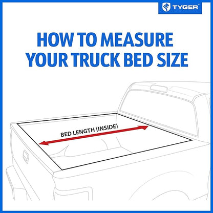 Tyger Auto T5 Alloy Hardtop Truck Bed Tonneau Cover Compatible with 2007-2013 Chevy Silverado / GMC Sierra 1500 | Fleetside 5'8" Bed (69") | TG-BC5C3003 Hard Folding Tri-Fold Pickup Truck