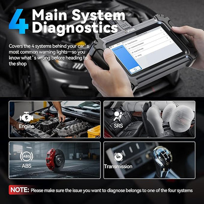 XTOOL D5S OBD2 Scanner, 16 Resets, Car Scanner for Engine ABS SRS Transmission, Crank Sensor Relearn, Throttle Relearn, EPB, Code Reader for Cars and Trucks, CAN FD&FCA Scan Tool, Lifetime Free Update