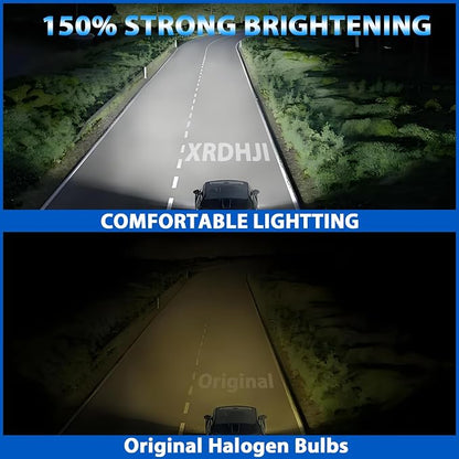 High-Performance Halogen Headlight Bulbs Fit for 2009-2018 Dodge Ram 1500 2500 3500 Without Projector/4 Head Lamps,9005 H11 High Low Beam & 9006 Fog Light 4800K White 150% Brighter Plug n Play,6 PCS