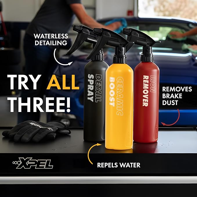 XPEL Ceramic Boost Spray Coating, 16oz - Silicon Dioxide Car Detailing Spray, Beads and Repels Water, Dust, Lint, and Protects Against Debris - Safe for Cars, Trucks, Motorcycles, RV's & More