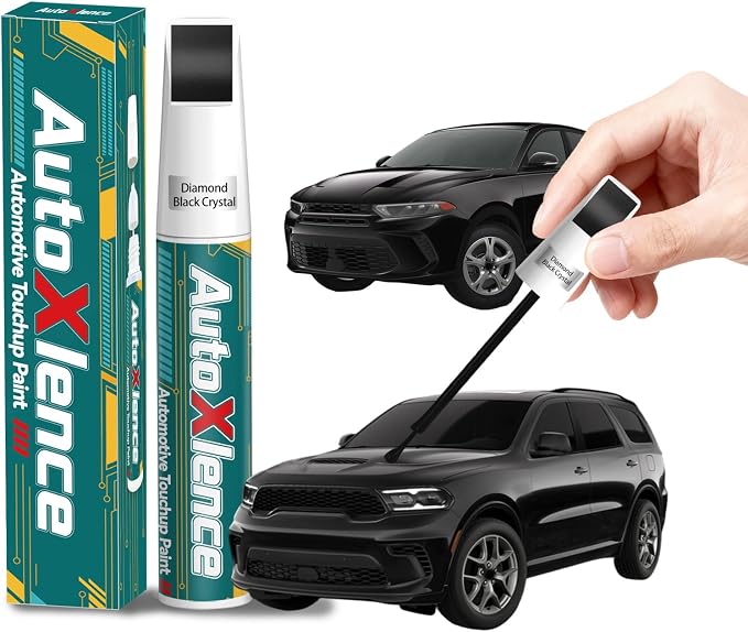 Diamond Black Crystal(PXJ/KXJ) Touch Up Paint Compatible with Dodge Car Paint Pen Scratch Repair Automotive Scratch Remover Fix Exact Color Match