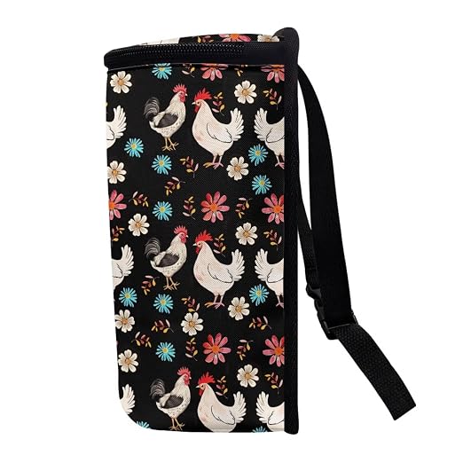 BIGCARJOB Hippie Boho Chicken Car Garbage Can Hanging Trash Bag for Back Seat Auto Interior Storage Bags Car Trash Interior Accessories for Mens Womens
