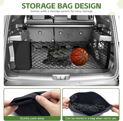 Trunk Cargo Net for 2025 2026 Toyota 4Runner Trunk Organizer Net Anti-Slip Rear Mesh Cargo Netting for 4 Runner SUV Accessories(Envelope Style)
