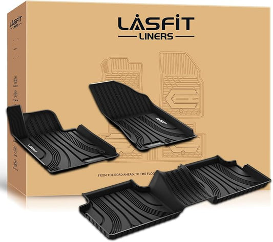 LASFIT Floor Mats Fits for Hyundai Sonata 2020-2026 (Only for FWD & Gas) & Kia K5 2021-2025 (Only for FWD) Custom Fit TPE All Weather Floor Liners Car Mats Accessories, Black