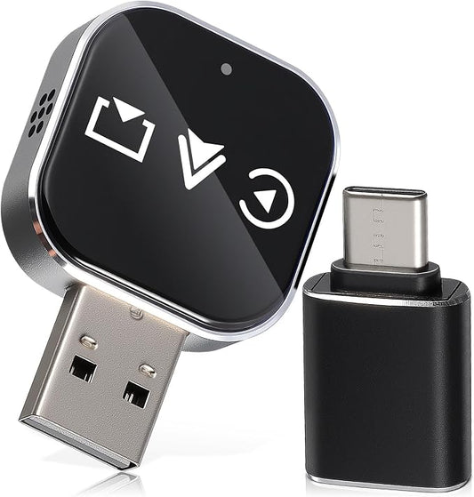 DOITOOL Wireless Car Adapter 3-in-1 Wireless Phone Connector for Car - Screen Mirroring - USB A to C Plug and Play Vehicle Accessories
