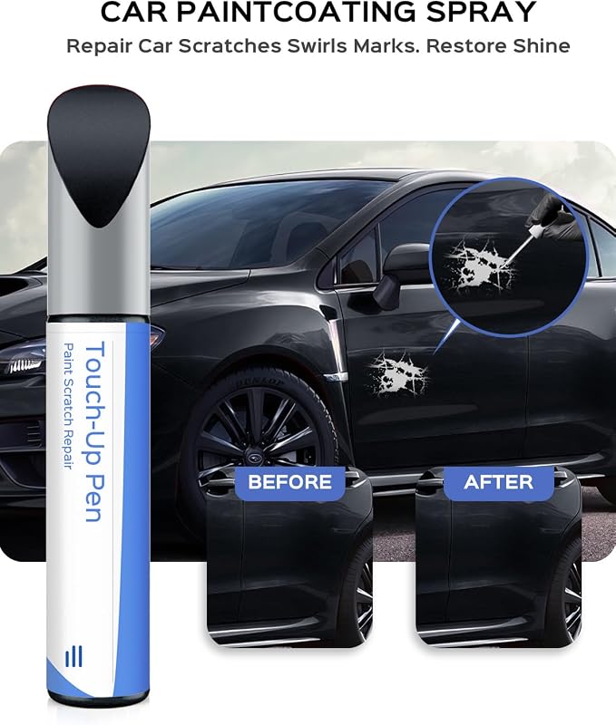 61K Dark Gray Metallic Touch Up Paint Compatible with Subaru Exact Match Chips and Nicks Touch Up