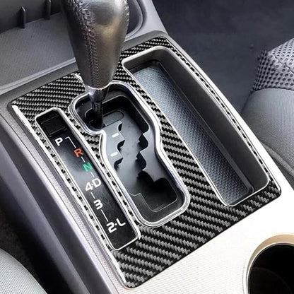 NVCNX Real Premium Carbon Fiber for Toyota 2nd Gen Tacoma Accessories 2005-2015 2006 2007 2008 2009 2010 2011 2012 2013 2014 Center Console Gear Indicator Panel Cover Interior Trim Sticker Decal 1PC