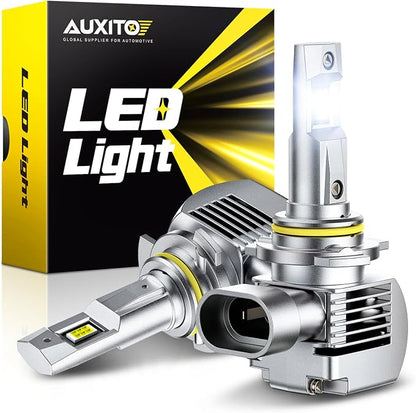 AUXITO 9012 LED HeadIight Bulbs, 1500％ Brighter Ultra-Bright, Plug N Play, 60,000 Hours Lifespan, No Flicker, 99% Compatibility, 2PCS