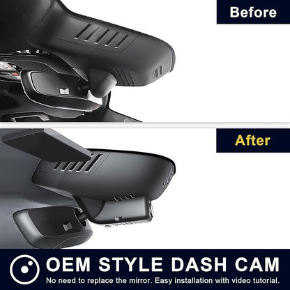 Mangoal Front 4K & Rear 1080P Dash Cam Custom for Volvo XC90 2023 2024 2025 2026(Model B),B5 B6 T8,Integrated OEM Look,UHD 2160P Video,WiFi & App, Loop Recording, Easy to Install, GPS, 128GB Card