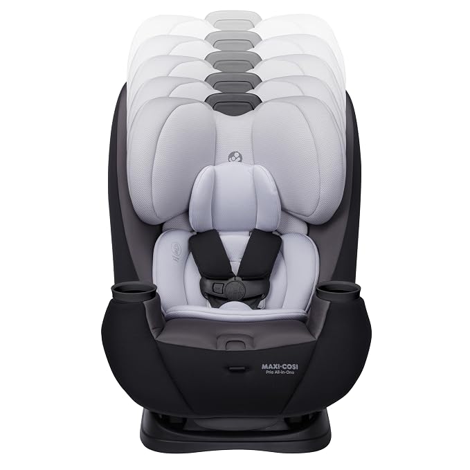 Maxi-Cosi Pria All-in-One Convertible Car Seat, Infant to Toddler Car Seat, Easy-Install Harness, Machine-Washable Cover, 5-100 lbs, Blackened Pearl 2