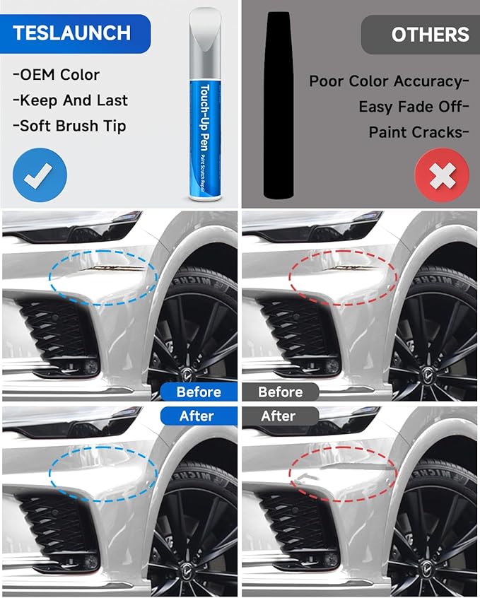 077 Pearl White/Starfire Pearl Touch Up Paint Compatible with Lexus Exact Match Touch Up Paint Car Scratch Repair