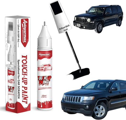 PXR/AXR Brilliant Black Pearl Car Touch Up Paint for Jeep, Color Accurate Two-In-One Car Paint Scratch Repair Pen, Professional Scratch Remover for Vehicles Chips and Nicks Scuff