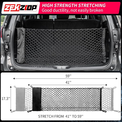 Cargo Net Compatible with 2014-2025 2026 Toyota Highlander Envelope Style Trunk Storage and Organizer Dense Mesh with Storage Bags Luggage Net for 2025 Highlander Exterior Accessories