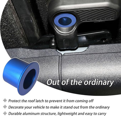 Aluminum Freedom Panel Latch Trim Kit for 2021-2025 Bronco Interior Removal Handle Accessories Only fit 4Door Hardtop Roof 9Pcs Blue