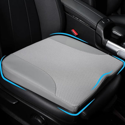 Allaboutsla Car Seat Cushion, Car Seat Cushions for Driving with Comfort Memory Foam - Sciatica & Back Pain Relief, Suitable for Car, Truck, Office Chair (Gray)