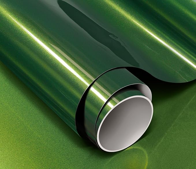 ColorFusion PPF by VViViD, Gloss Urban Green Dry Apply PPF Vinyl Car Wrap Roll 1.3ft x 5ft