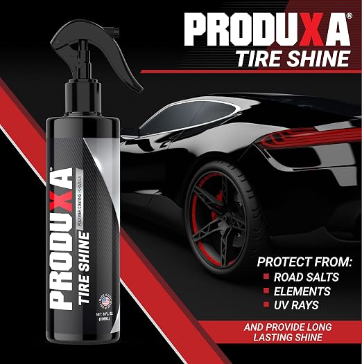 Premium Tire Shine Spray - High Endurance Tire Dressing, Professional Polymer Sealant, Protective Coating, Car Care Detailing Polish, 8 oz