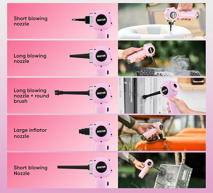 Handheld Vacuum Cleaner Cordless - 17500PA Strong Suction Rechargeable, 3-Speed Adjustable Portable Mini Dust Buster for Pet Hair, Car Detailing, Home, Office & Car Cleaning