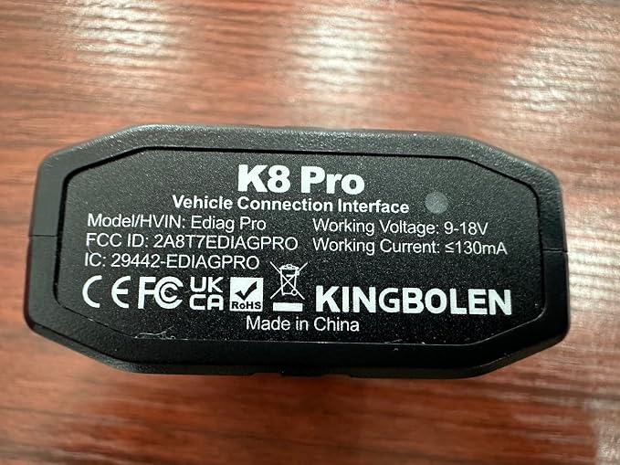 KINGBOLEN K8 Pro OBD2 Scanner Bluetooth 2026 Bidirectional Scan Tool with Lifetime No Subscription Update 8'' All System Diagnostic Tool, ECU Code, 34+ Reset, CANFD&DOIP, V.A.G Guide, FCA AutoAuth