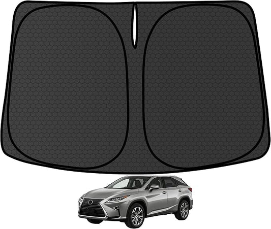 RX 350/450h Customized Windshield Sun Shade for 2016-2022 RX350 RX450h (F Sport/L) Front Window Sunshade Visor Protector Foldable Blocks UV Rays Keep Car Cooler Accessories