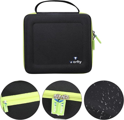 Case for CODN Handheld Car Vacuum Portable Cordless 12000PA 2 in 1 Handheld Vacuum Cleaner and Air Duster - Hard Protective Travel Carrying Storage Bag (Black-Green)